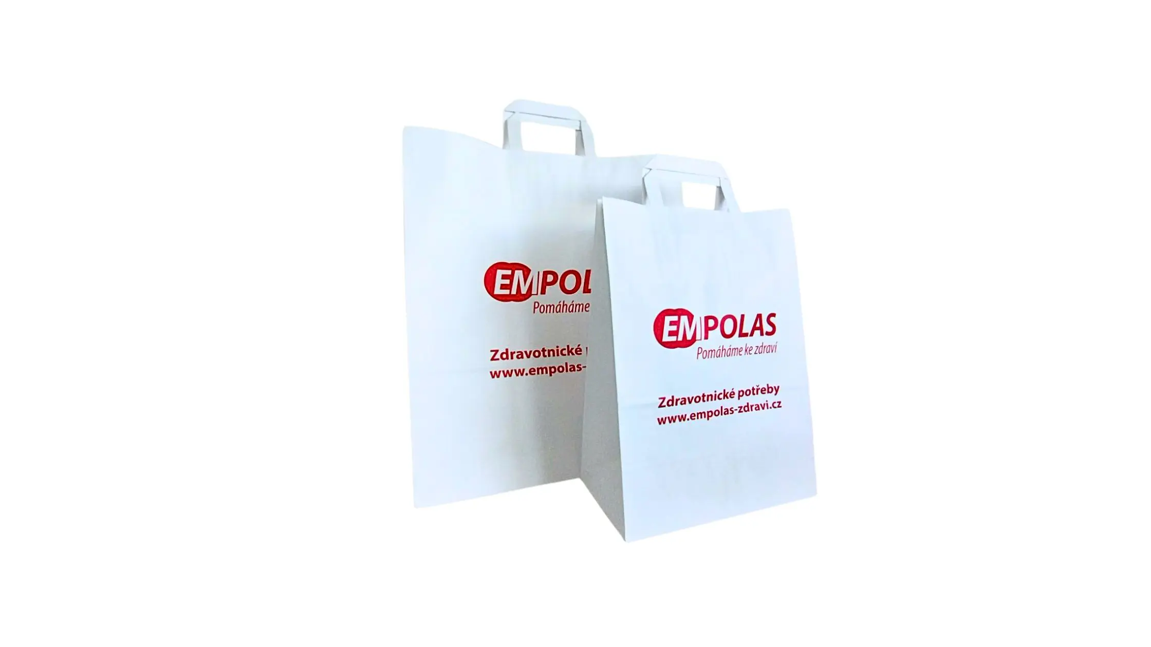 papírová taška velká a malá s logem EMPOLAS