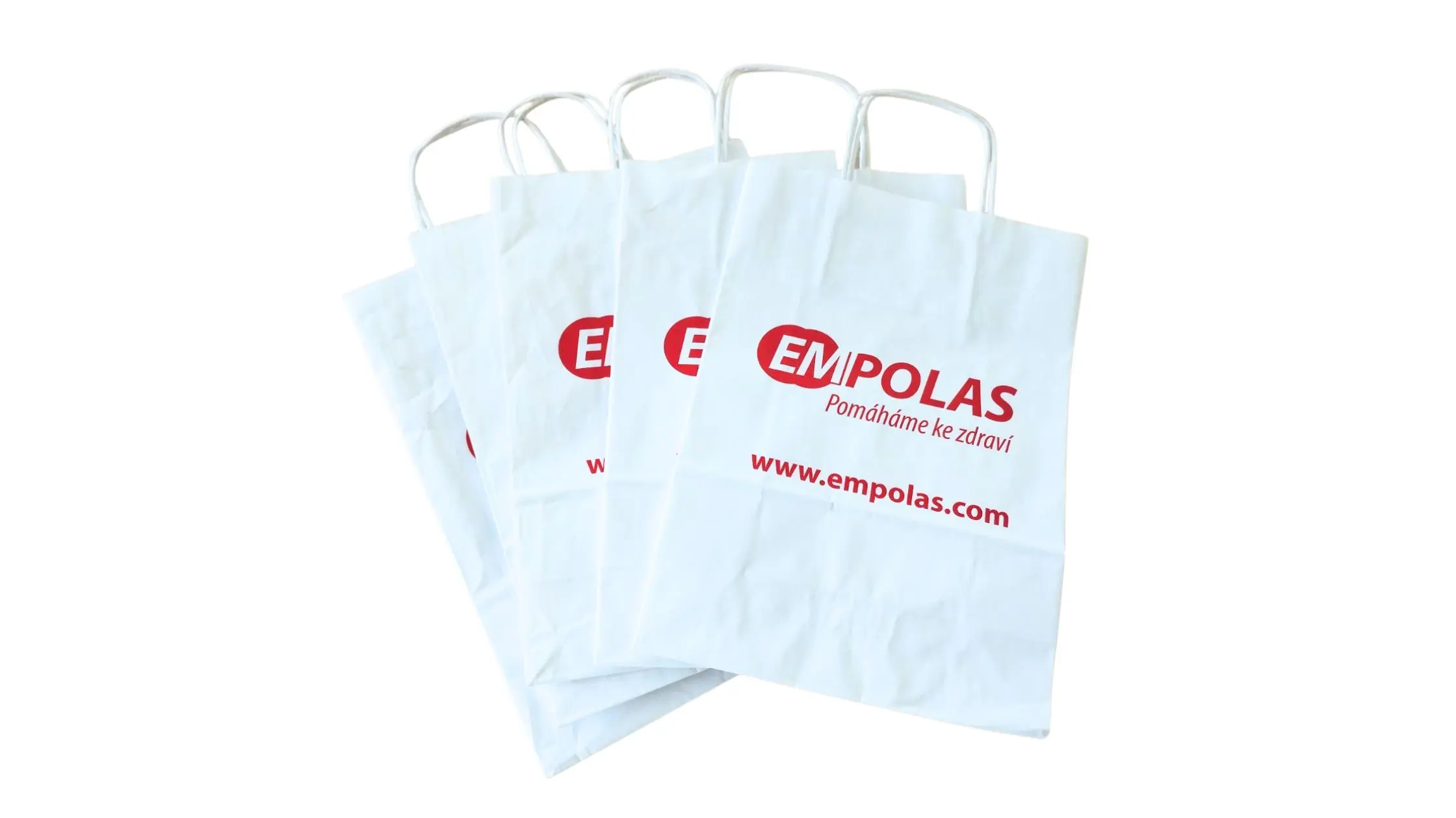 papírová taška velká a malá s logem EMPOLAS